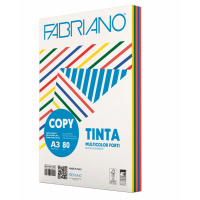 Carta Copy Tinta Multicolor - A3 - 80 gr - mix 5 colori forti - conf. 250 fogli - Fabriano - 62629742 - 8001348161851 - DMwebShop