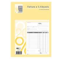 Blocco fatture 3 aliquota Iva 50 fogli 2 copie autoautoricalcanti - 2920