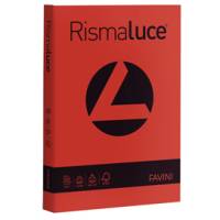 Carta Rismaluce A4,200 gr rosso scarlatto 61 conf 125 fogli Favini A67C104 - 5743