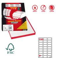 Etichette adesive C 524 in carta angoli arrotondati permanenti 56 x 28 mm - 4875