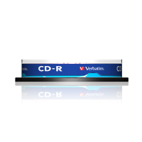 Scatola 10 CD-R Data Life serigrafato - spindle 1X-52X - 700Mb - Verbatim - 43437 - 023942434375 - DMwebShop