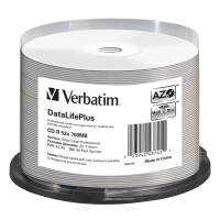 Scatola 50 CD-R Data Life Plus - spindle 1X-52X - 700Mb - Verbatim - 43745 - 023942437451 - DMwebShop