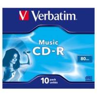 Scatola 10 CD-R Music Live It! Serigrafato - colorato - 80min - Verbatim - 43365 - 23942433651 - DMwebShop