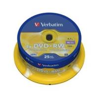 Scatola 25 DVD+RW - serigrafato Spindle - 4,7 Gb - Verbatim - 43489 - 23942434894 - DMwebShop