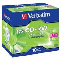 Scatola 10 CD-RW DataLife Plus - 8X-10X - serigrafato - 700MB - Verbatim - 43148 - 23942431480 - DMwebShop