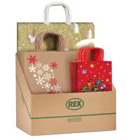 Shopper natale - fantasie assortite - Sadoch - expo 100 pezzi - Rex Sadoch - SCNEBBNAT -  - DMwebShop