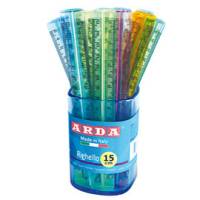 Barattolo 50 righelli - 15 cm - colori trasparenti assortiti - Arda - 282C - 8003438002822 - DMwebShop