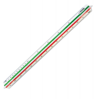 Scalimetro Isoteck - 30 cm - per edilizia - scale 1:100-200-250-300-400-500 - Arda - 109 - 8003438001092 - DMwebShop