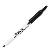 Marcatore permanente fine RT a scatto - punta conica fine - 1 mm - nero - conf. 12 pezzi - Sharpie - S0810840 - 3501170818442 - DMwebShop