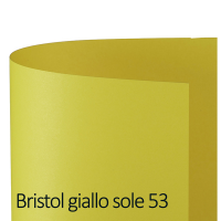 Cartoncino Bristol Color - 70 x 100 cm - 200 gr - giallo sole 53 - blister 10 fogli - Favini - A35B0A1 - 8007057570069 - DMwebShop