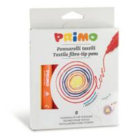 Pennarelli per tessuto - colori assortiti - astuccio 8 pezzi - Primo - 611PENTX8 - 8006919006111 - DMwebShop