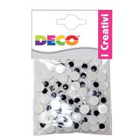 Occhietti adesivi tondi - misure assortite - busta 50 pezzi - Deco - 11495 - 8004957114959 - DMwebShop