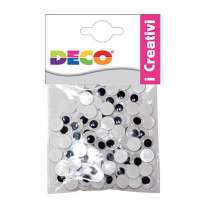 Occhietti adesivi tondi - misure assortite - busta 50 pezzi - Deco - 11495 - 8004957114959 - DMwebShop