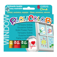 Window colors - 10 gr - colori per vetro - astuccio 6 colori brillanti - Instant - 02001 - 8414213020014 - DMwebShop