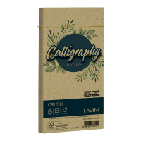 Busta Calligraphy Nature - 110 x 220 mm - 120 gr - verde oliva - conf. 25 pezzi - Favini - A57N104 - 8007057747119 - DMwebShop