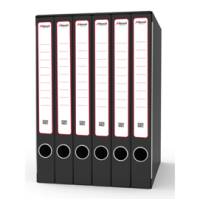Gruppo registratori Sestetto - con 6 cartelle 3 lembi - 25,5x34,5 cm - dorso 23 cm - grigio - Rexel - King Mec - GKM6300 - 5028252505758 - DMwebShop