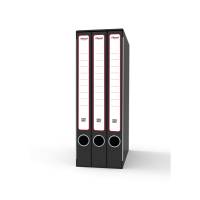 Gruppo registratori Terzetto - con 3 cartelle ad anelli - 25,5 x 34,5 cm - dorso 15 cm - grigio - Rexel - King Mec - GKM3200 - 5028252505727 - DMwebShop