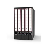 Gruppo registratori Quintetto - con 5 cartelle ad anelli - 23 x 32 cm - dorso 23 cm - grigio - Rexel - King Mec - GKM5200 - 5028252505741 - DMwebShop
