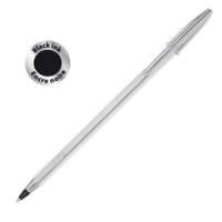 Penna a sfera Cristal Shine con capppuccio - punta media 1 mm - nero - fusto silver - conf. 20 pezzi - Bic - 921339 - 3086123356115 - DMwebShop