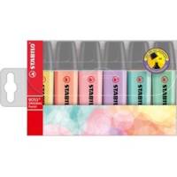Evidenziatore Boss Original Pastel - tratto 2 - 5 mm - colori assortiti - astuccio 6 pezzi - Stabilo - 70/6-2 - 4006381492881 - DMwebShop