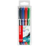 Fineliner Sensor - tratto 0,3 mm - 4 colori assortiti - conf. 4 pezzi - Stabilo - 189/4 - 4006381109086 - DMwebShop