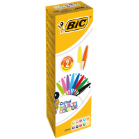 Penna a sfera Cristal Multicolor - punta 1,6 mm - 10 colori assortiti - conf. 20 pezzi - Bic 926381