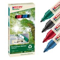 Marcatore permanente 21 Ecoline - punta conica 1,5 - 3 mm - colori assortiti - conf. 4 pezzi - Edding - 4-21-4 - 4004764917907 - DMwebShop
