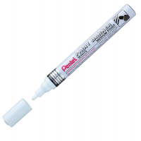 Marcatore Paint Marker Linea Amiko - punta media - 4,5 mm - bianco - Pentel - MMP10-W - 884851025340 - DMwebShop