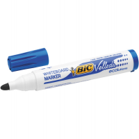 Pennarello per lavagne cancellabili - Whiteboard Marker - Velleda 1701 Recycled - punta tonda - 1,5 mm - blu - conf. 12 pezzi - Bic - 904938 - 3086129999620 - DMwebShop