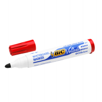 Pennarello per lavagna cancellabile - Whiteboard Marker - Velleda 1701 Recycled - punta tonda - 1,5 mm - rosso - conf. 12 pezzi - Bic - 904939 - 3086129999637 - DMwebShop