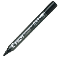 Marcatore Permanente Markers 100 - punta tonda - 4,5 mm - nero - Pilot - 002705 - 4902505511097 - DMwebShop