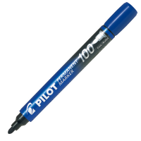 Marcatore permanente Markers 100 - punta tonda - 4,5 mm - blu - conf. 12 pezzi - Pilot - 002706 - 4902505511110 - DMwebShop