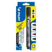 Marcatore Permanente Markers 100 - punta tonda 4,5 mm - colori assortiti - astuccio 4 pezzi - Pilot - 002701 - 3131910501725 - DMwebShop