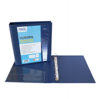 Raccoglitore personalizzabile Europa - 4 anelli a D - Ø 50 mm - dorso 6 cm - f.to utile 22 x 30 cm - blu - Favorit - 100460470 - 8006779040508 - DMwebShop