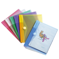 Buste con bottone in velcro - 24 x 19 cm - PP - colori assortiti - conf. 6 pezzi - Djois - B510259 - 3377995102598 - DMwebShop