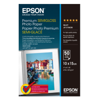 Carta fotografica Premium Semi-Gloss Photo Paper - 10 x 15 cm - 50 Fogli - Epson - C13S041765 - 10343605169 - DMwebShop