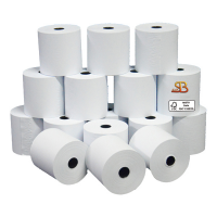 Rotolo per calcolatrici - 57 mm x 40 mt - Ø esterno 64 mm - anima 12 mm - 60 gr - carta neutra - blister 10 pezzi - Sabacart - 3103057040BX - 8024828575863 - DMwebShop