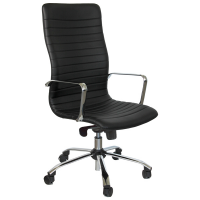 Poltrona direzionale Euterpe cromo EPPC - con braccioli inclusi - nero - Unisit - EPPC/KN - DMwebShop