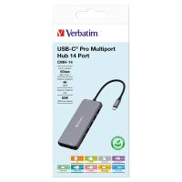 USB-C Pro Multiport Hub 14 Port CMH-14 - Verbatim - 32154 - 23942321545 - DMwebShop
