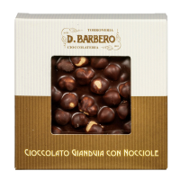 Tavoletta di cioccolato con nocciole - gianduja - 120 gr - Barbero - NOCCG - 8000813060057 - DMwebShop
