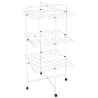 Stendibiancheria verticale Sahara - 3 piani - 68 x 171 cm - acciaio verniciato - bianco - No Brand - 2466603 - 8003512668920 - DMwebShop
