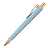 Penna a sfera a scatto Poly Ball - punta 0,7 mm - fusto sky blue - Faber Castell - 241186 - 6933256654519 - DMwebShop