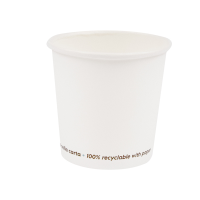 Bicchiere in carta - 100 ml - bianco - conf 50 pezzi - Signor Bio - PGC001BIO50C - 8055715782644 - DMwebShop