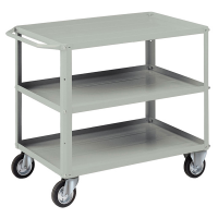 Carrello da lavoro - 3 vasche da 93 x 60 cm - 104 x 60 x 86,5 cm - grigio - Tecnotelai - C033G - DMwebShop