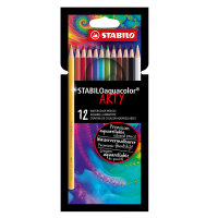 Pastello Arty Aquacolor - colori assortiti - astuccio 12 pezzi - Stabilo - 1612/1-20 - 4006381547185 - DMwebShop