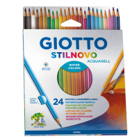 Pastelli Stilnovo Acquarell - Ø mina 3,3 mm - astuccio 24 pezzi - Giotto - 255800 - 8000825255809 - DMwebShop