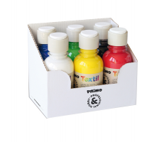 Colori per tessuti - 125 ml - colori assortiti - box 6 pezzi - Primo - 410TX125ASS - 8006919326967 - DMwebShop