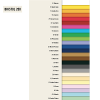 Cartoncino Bristol Color - 50 x 70 cm - 200 gr - celeste 08 - conf. 25 pezzi - Favini - A35T012 - 8007057571554 - DMwebShop