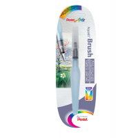 Pennello Aquash Water Brush con serbatoio - 10 ml - punta media - Pentel