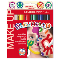 Tempera solida Make Up - cosmetica - Playcolor - astuccio 6 colori brillanti - Instant - 01001 - 8414213010015 - DMwebShop